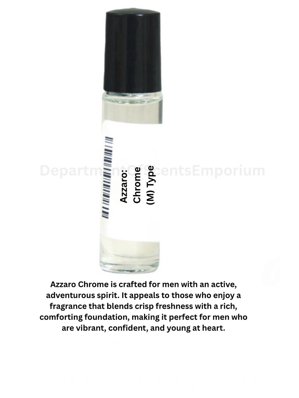Azzaro: Chrome (M) Type 1/3 Oz Glass Roll-On